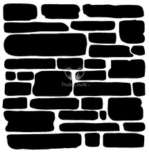 Posh Chalk Stencil Brick Wall
